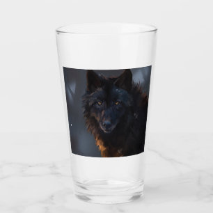 Black wolf glass