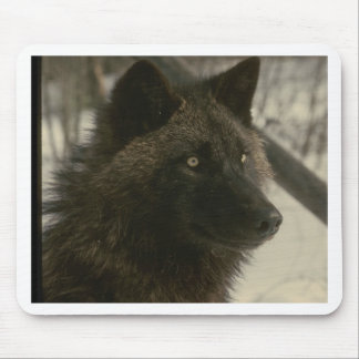 Black Wolf Mouse Mat
