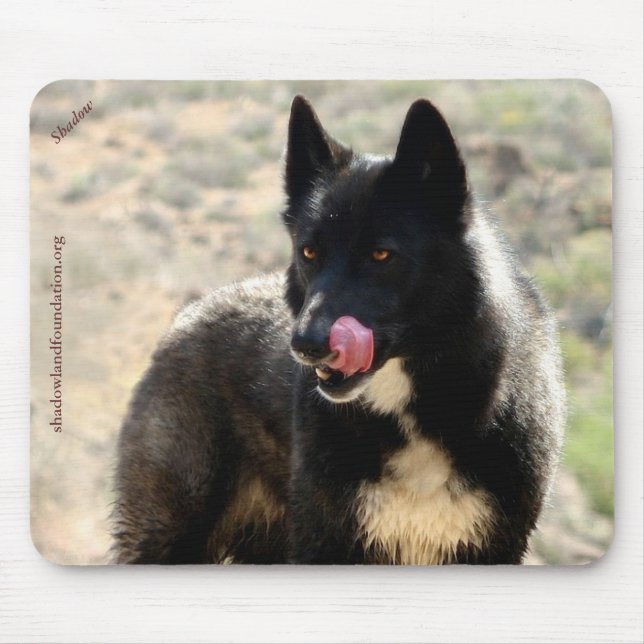 Black Wolf Mousepad (Front)