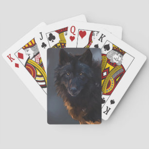 Black Wolf Playing Cards