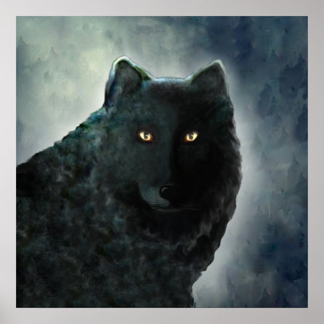 Black Wolf Poster (Front)