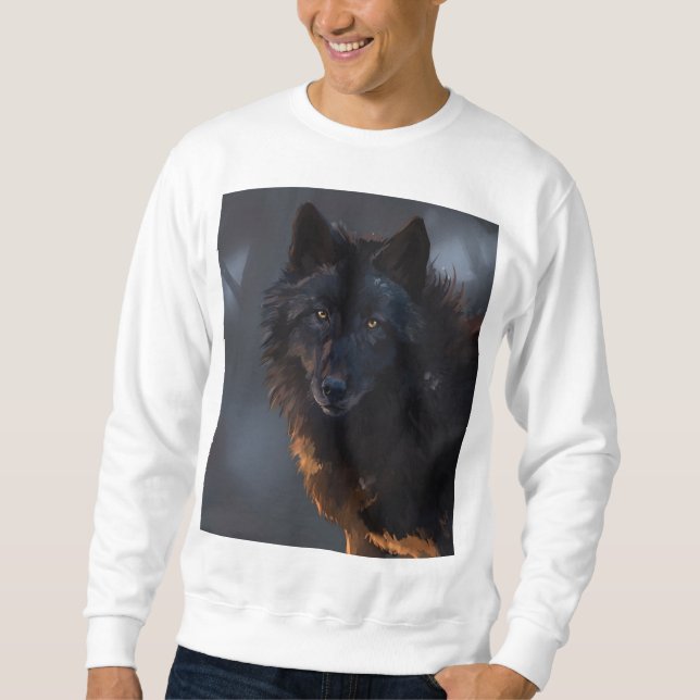 Black Wolf Sweatshirt (Front)