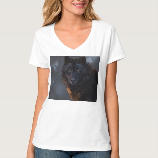 Black Wolf T-Shirt (Front)