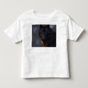Black Wolf Toddler T-Shirt
