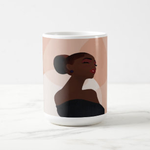Black Woman Abstract Art Mug