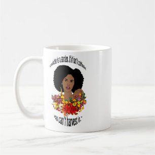 Black Woman African Proverbs Quotes Wisdom art Coffee Mug