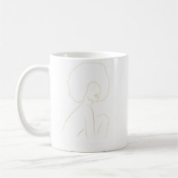 Black Woman Afro Coffee Mug