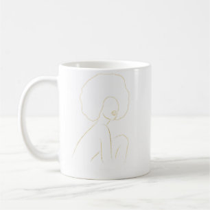 Black Woman Afro Coffee Mug