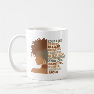 Black Woman Afro Girl Coffee Mug