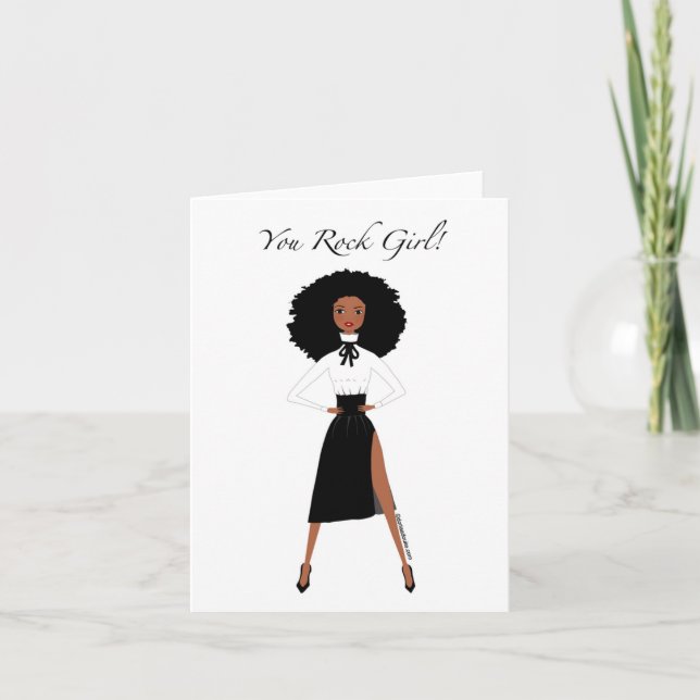 Black Woman Birthday Card (Front)