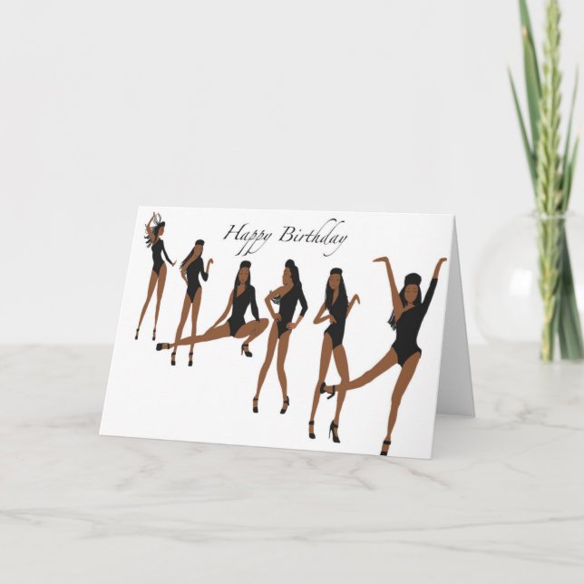 Black Woman Birthday Card (Front)