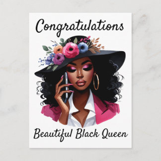 Black woman birthday card