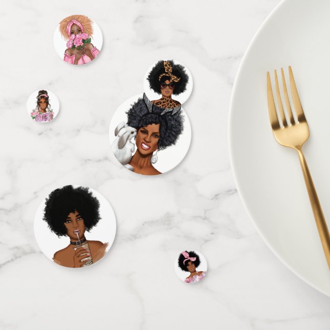 Black Woman Confetti (Group)