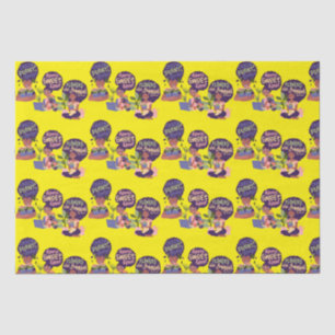 Black Woman Crazy Plant Lady, Home Sweet Home Tissue Paper