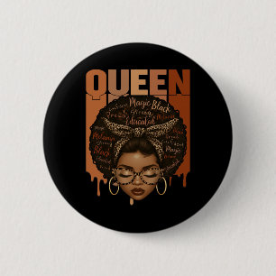 Black Woman Educated Strong Black History Month Gi 6 Cm Round Badge