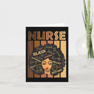Black Woman Magic Afro Melanin Queen Black History Card