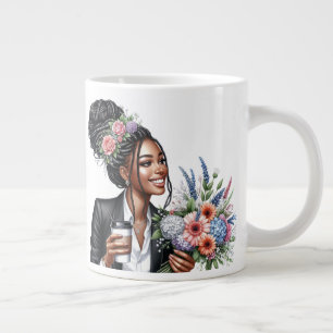 Black woman melanin sista African American women Large Coffee Mug