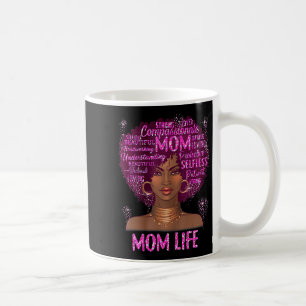 Black woman mum life mum african american happy coffee mug