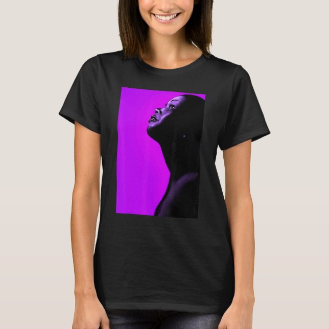 Black Woman Of Faith Melanin Inspirational Art T-Shirt (Front)