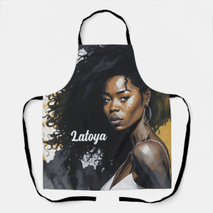 Black woman Personalised Apron