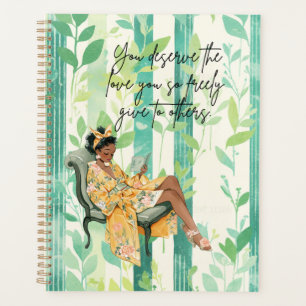 Black Woman Positive Affirmation  Planner