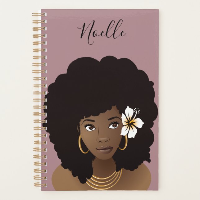 Black Woman, She Believed She Could So She Did Planner (Front)