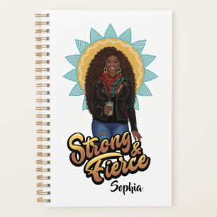 Black Woman Strong and Fierce Personalised Planner