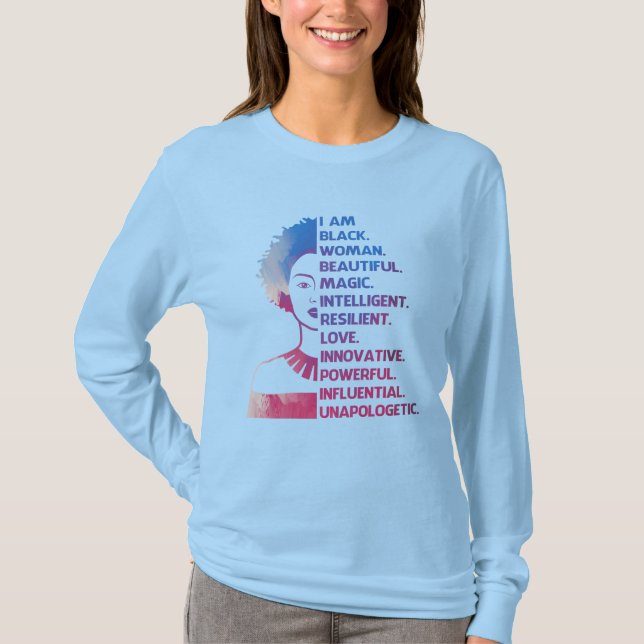 Black Woman T-Shirt (Front)