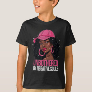 Black Woman Unbothered African American Afro Queen T-Shirt