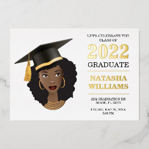 Black Woman w/Graduation Cap, Class of 20XX