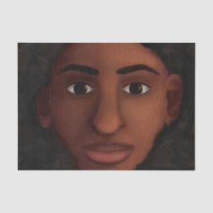 Black Woman Watching Tissue Paper