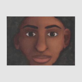 Black Woman Watching Tissue Paper