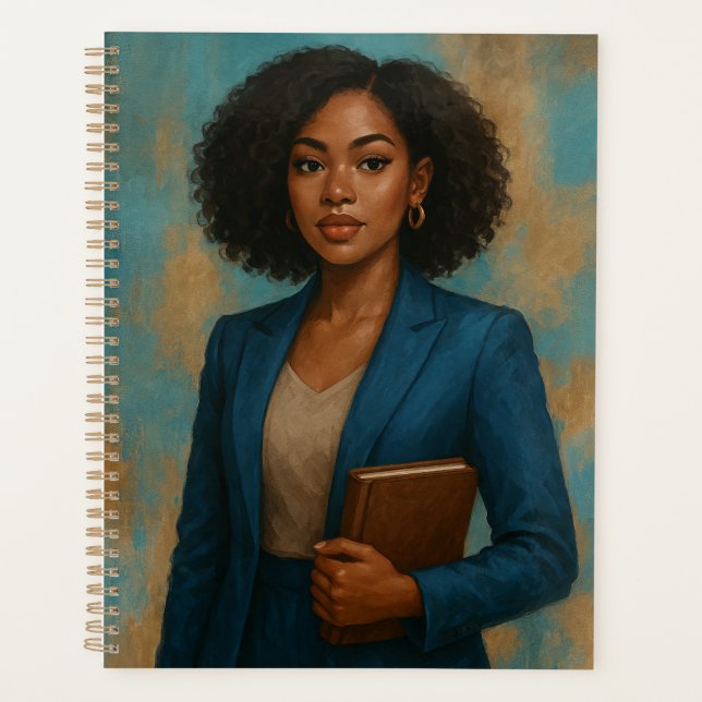 Black Woman Yearly Planner (Front)