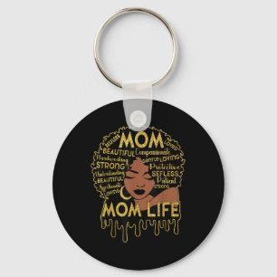 Black Women African American Black Mum Life Mother Key Ring