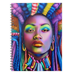 Black women African American melanin sista queen Notebook