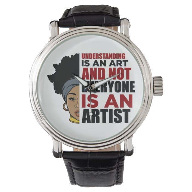Black women African American melanin women sista Watch (Front)