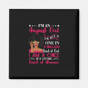 Black Women August Birthday Gifts Im A Leo Queen Magnet