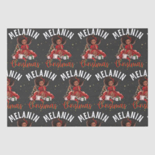 Black women Christmas melanin sista Xmas Sistas Tissue Paper