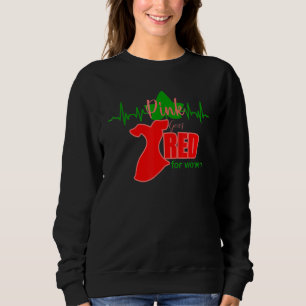 Black Women Costume Aka Pink Red For Women Heart H Sweatshirt