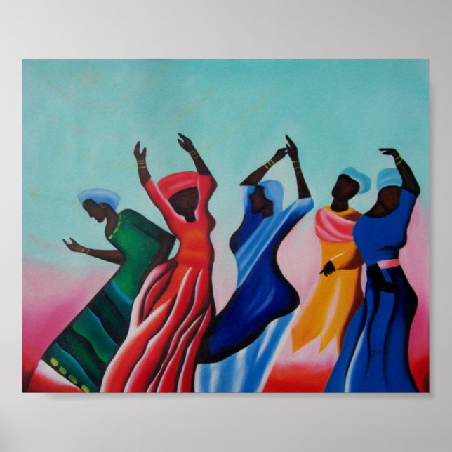 Black Women Dancing Poster (Front)
