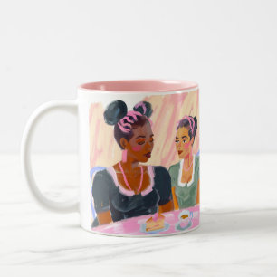 Black Women Enjoy Tea Time Mug