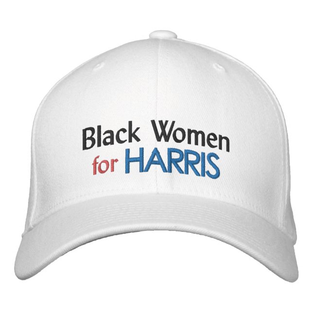 Black Women for Harris Embroidered Hat (Front)