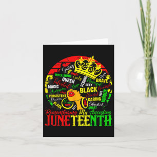 Black Women Freedom Juneteenth 1865 Remembering My Card
