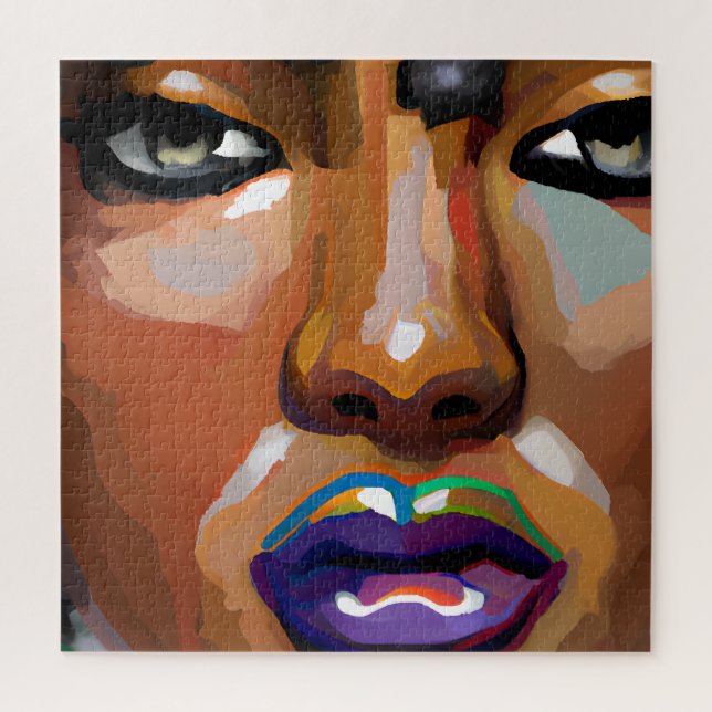 Black women inspirational positive black queen mel jigsaw puzzle (Vertical)