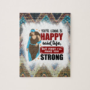 Black women inspirational positive black queen mel jigsaw puzzle