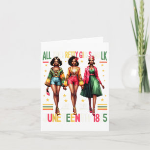 Black Women Juneteenth 1865 Celebrate Freedom Cele Card