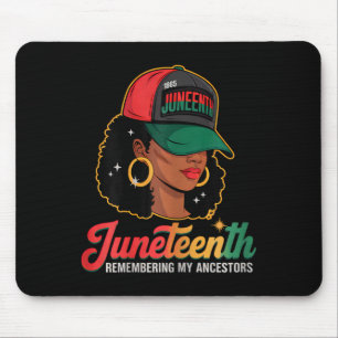 Black Women Juneteenth African Remembering My Ance Mouse Mat