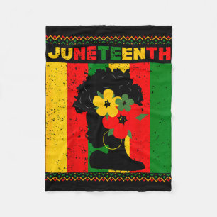 Black women juneteenth pride women black history fleece blanket