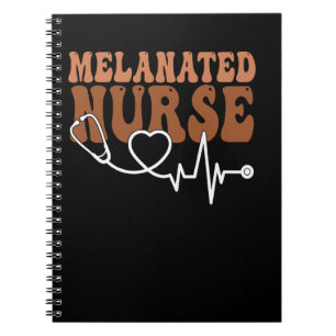Black Women Melanated Nurse Black History Month Nu Notebook