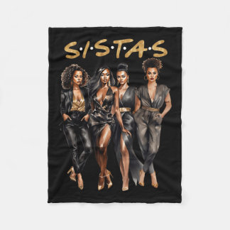 Black Women Melanin Black History African American Fleece Blanket